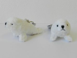 Obrázek z Klíčenka tuleň bílý plyš 6cm(12) 